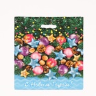 Пакет новогодний подарочный «Каламбур», полиэтиленовый с вырубной ручкой, 47?40 см (комплект 50 шт) - фото 58096358