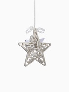 Ёлочная игрушка «Зимнее волшебство. Звезда в кружевах» пластик, 10×10 см, белый - Фото 6