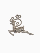 Ёлочная игрушка «Зимнее волшебство. Олень бегущий блеск» пластик, 13×11 см, золото - Фото 4