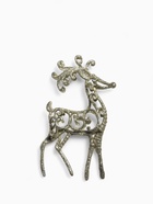 Ёлочная игрушка «Зимнее волшебство. Олень узорный блеск» пластик, 7×15 см, МИКС - фото 53014609