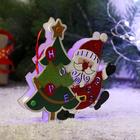 Ёлочная игрушка «Дед Мороз с ёлочкой» 14.5×14.5 см - Фото 2