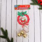 Ёлочная игрушка «Рождественский венок» снеговик в санках, 10×23 см - Фото 2