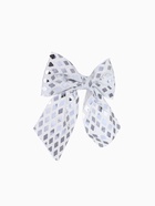 Ёлочные игрушки 2 шт. «Зимнее волшебство. Бант люкс» пластик, 12×11 см, серебро - Фото 5