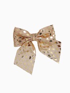 Ёлочные игрушки 5 шт. «Зимнее волшебство. Бант люкс» пластик, 11.5×13 см, красный, золото - Фото 4