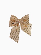 Ёлочные игрушки 5 шт. «Зимнее волшебство. Бант люкс» пластик, 11.5×13 см, красный, золото - Фото 5