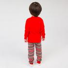Пижама детская, цвет красный, рост 86 см - Фото 7