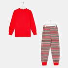 Пижама детская, цвет красный, рост 86 см - Фото 10
