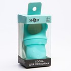 Ниблер для прикорма «Мишка» с силиконовой сеточкой, цвет бирюзовый - Фото 2