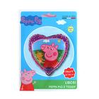 Шар фольгированный 18" «Свинка Пеппа с мишкой», сердце 7310853