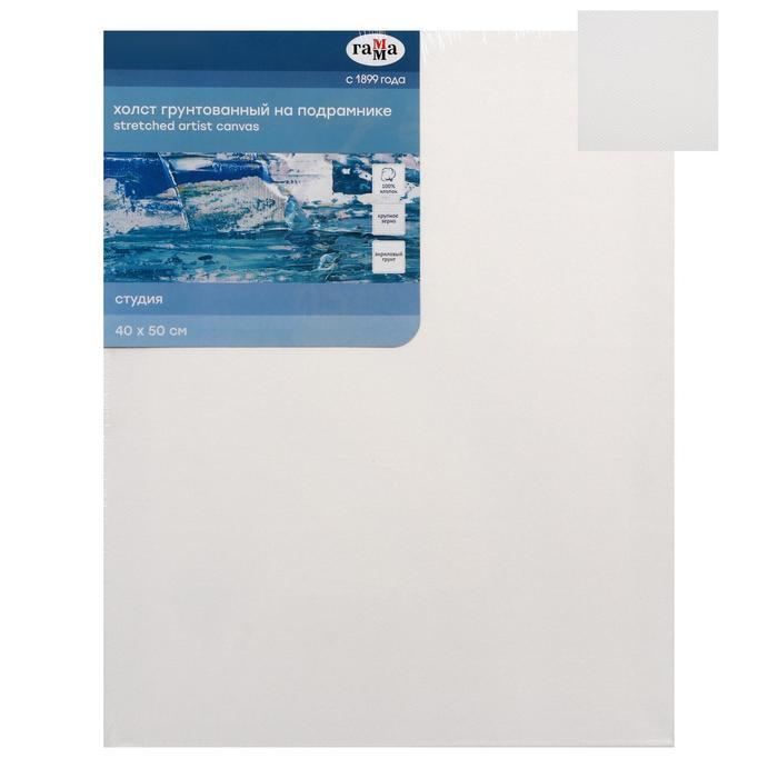 Холст на подрамнике «Гамма. Студия», хлопок 100%, акриловый грунт, 2×40×50 см, 400 г/м², крупное зерно - Фото 1