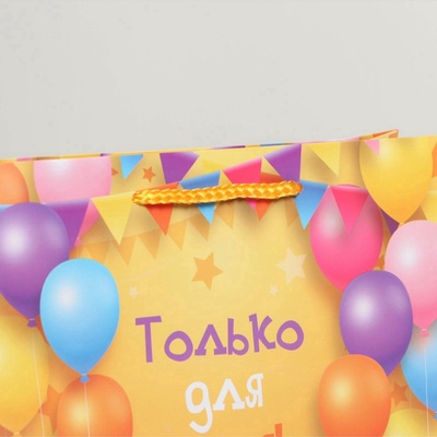 Пакет подарочный ламинированный, упаковка, «Только для тебя», MS 23×18×8 см
