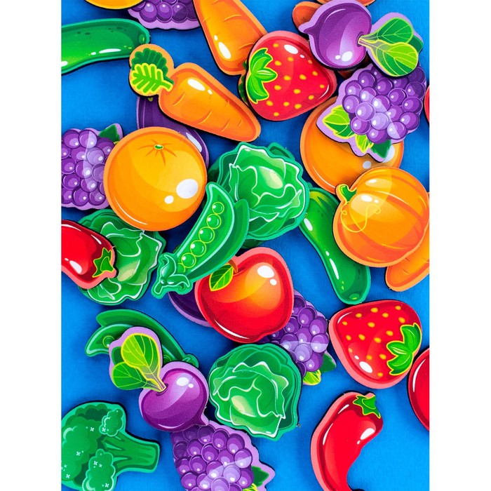 Дополнительный набор цветных деталей для Сундучка «Фрукты-Овощи» - фото 1905837843