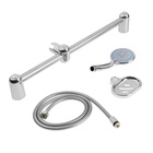 Душевая лейка 5 режимов со шлангом, стойкой, мыльницей, крепеж в комплекте. - Фото 11