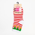 Носки женские «Праздник» цвет красно-белый, размер 23-25 - Фото 5