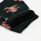 Носки мужские «Печеньки» цвет тёмно-зелёный, размер 25 - Фото 3