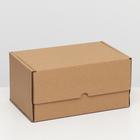 Коробка самосборная "Почтовая", бурая, 30 х 20 х 15 см - фото 295775925