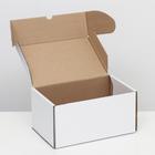 Коробка самосборная "Почтовая", белая, 30 х 20 х 15 см - Фото 2