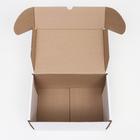 Коробка самосборная "Почтовая", белая, 30 х 20 х 15 см - Фото 3