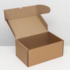 Коробка самосборная "Почтовая", бурая, 40 х 27 х 18 см - Фото 2