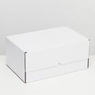 Коробка самосборная "Почтовая", белая, 40 х 27 х 18 см - Фото 1
