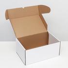 Коробка самосборная "Почтовая", белая, 40 х 27 х 18 см - Фото 2