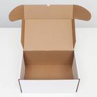 Коробка самосборная "Почтовая", белая, 40 х 27 х 18 см - Фото 3