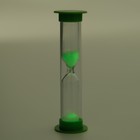 Песочные часы, на 1 минуту, флуоресцентные, 9 х 2.5 см, зеленые - Фото 4
