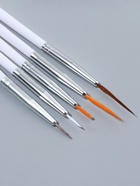 Набор кистей для наращивания и дизайна ногтей, 15 шт., белый - Фото 4