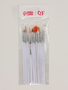 Набор кистей для наращивания и дизайна ногтей, 15 шт., белый - Фото 8