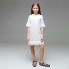 Платье для девочки MINAKU: PartyDress цвет белый, рост 122 - фото 9367691