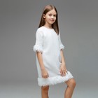 Платье для девочки MINAKU: PartyDress цвет белый, рост 128 - Фото 5