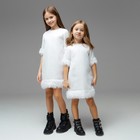 Платье для девочки MINAKU: PartyDress цвет белый, рост 128 - Фото 8