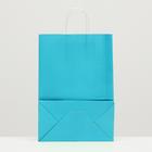 Пакет крафт лазурный, 22×12×31 см - Фото 2