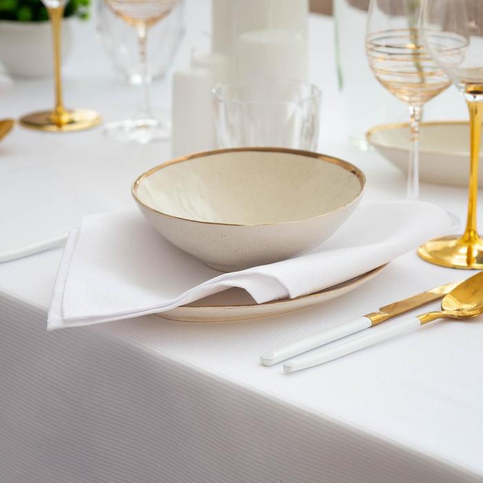 Набор салфеток «Этель» Cozy, 45×45 см-4 шт., белый, с пропиткой ВГМО, 192 г/м² - Фото 1