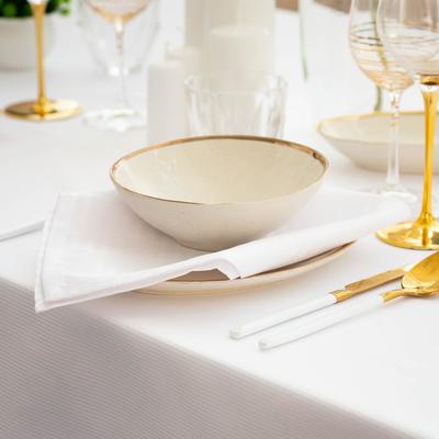 Набор салфеток «Этель» Shine, 45×45 см, белый, с пропиткой ВГМО, 192 г/м²