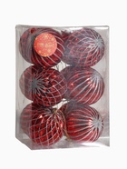 Ёлочные игрушки «Изысканные грани», шары новогодние, d=8 см, набор 12 шт., красный - Фото 5
