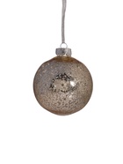 Ёлочные игрушки «Праздничный блеск», шары новогодние, d=10 см, набор 4 шт., серебро/золото - Фото 3