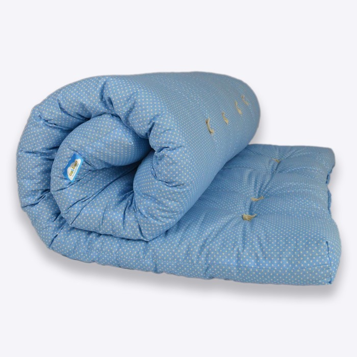 Матрас ватный ВикториС, размер 70×190 см, высота 7 см, чехол бязь, цвет МИКС - Фото 1