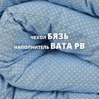 Матрас ватный 120×190 см, высота 7 см, чехол бязь, МИКС - Фото 4