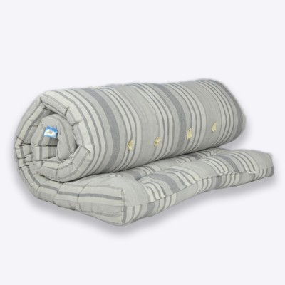 Матрас ватный ВикториС, размер 70×200 см, высота 7 см, чехол тик, цвет МИКС