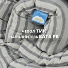 Матрас ватный 160×200 см, высота 7 см, чехол тик, МИКС - Фото 4