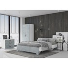 Комод Victor с 3 ящиками, 800х659х446, Белый/Бетон - фото 23434550