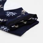 Носки детские «Олени и снежинки» цвет синий, размер 20-22 - Фото 3