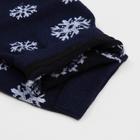 Носки детские «Мишка и снежинки» цвет синий, размер 20-22 - Фото 3