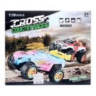 УЦЕНКА Машина радиоуправляемая CROSS, 1:18, в комплекте педали и руль, работает от батареек, МИКС 7363790