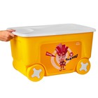 Ящик для хранения игрушек «Фиксики» на колесах, 50 литров - Фото 4