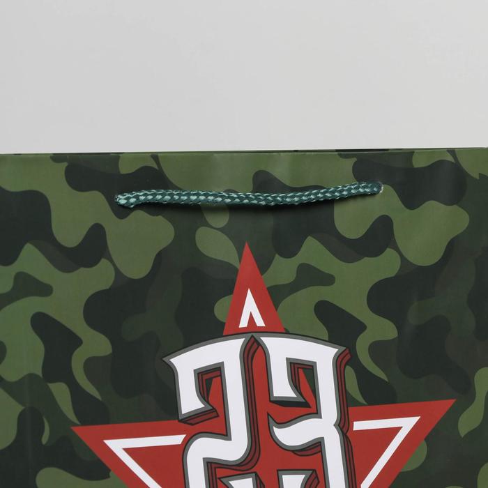 Пакет ламинированный горизонтальный «С праздником!», L 28 × 38 × 9 см 6631908