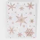 Пакет ламинированный вертикальный «Снежинки», S 11,5 × 14,5 × 5,5 см - Фото 5