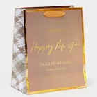 Пакет подарочный новогодний ламинированный «Загадай желание», 21.5×25×10 см 6959969