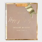 Пакет подарочный новогодний ламинированный «Загадай желание», 21.5×25×10 см 6959969